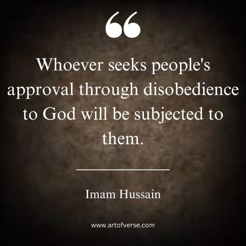 Imam Hussain on Sacrifice