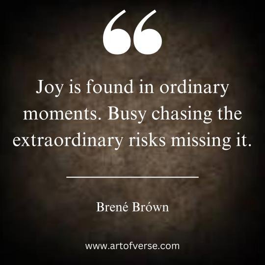 Brene Brown Quotes on Chasing extraordinary