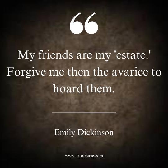 Emily Dickinson Quotes on Friendship