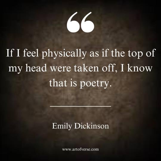 Emily Dickinson Quotes on Poetry 