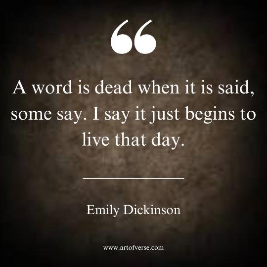 Emily Dickinson Inspirational Sayings
