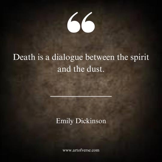 Death Quotes by Emily Dickinson