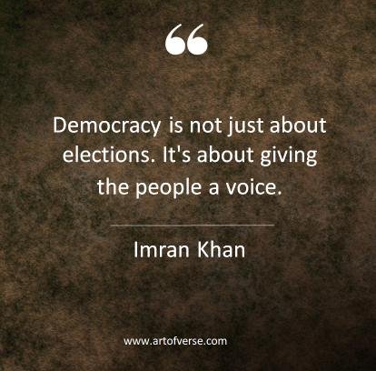 Imran Khan Quotes on Democracy