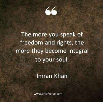 Imran Khan Quotes on Freedom