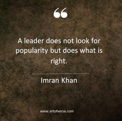 Leadership by Imran Khan