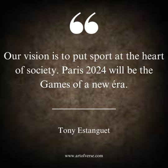 Our vision is to put sport at the heart of society.