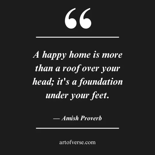 Amish Proverbs for happy home