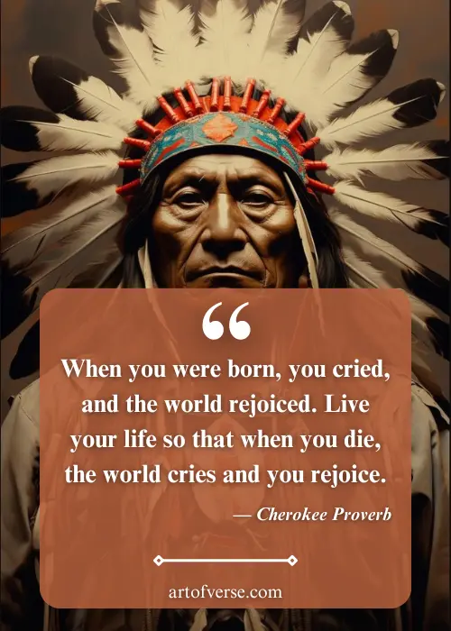 Native American Proverbs on Life