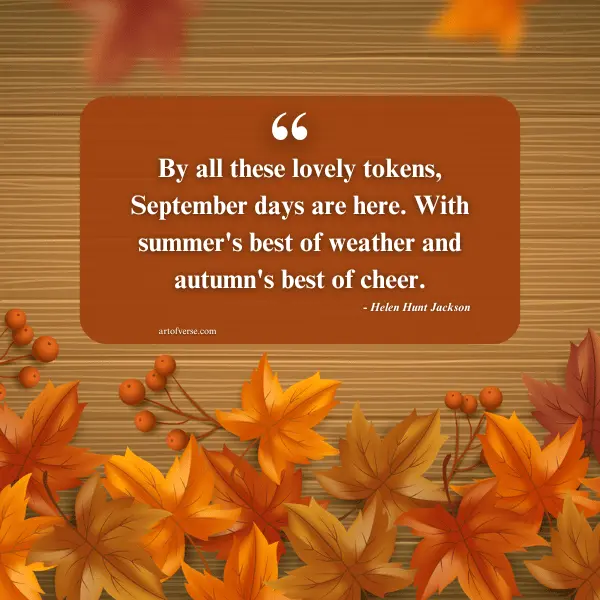 Quotes About September and Autumn