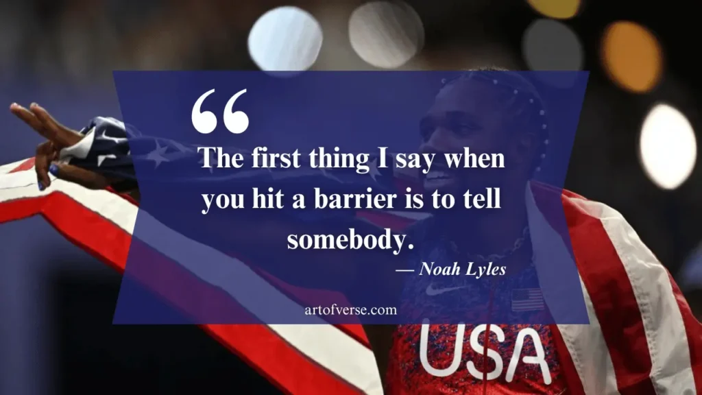 Quotes from Noah Lyles