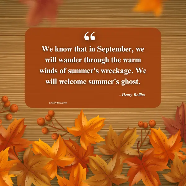 September Quotes for the Changing Seasons