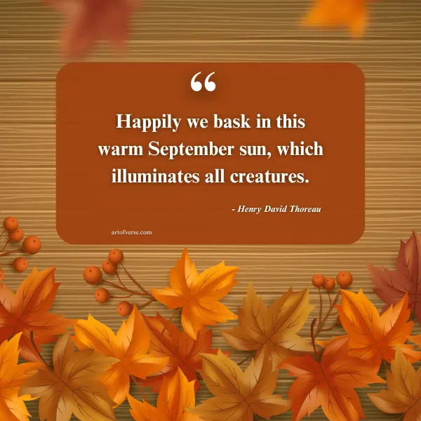 September Quotes to Celebrate Fall