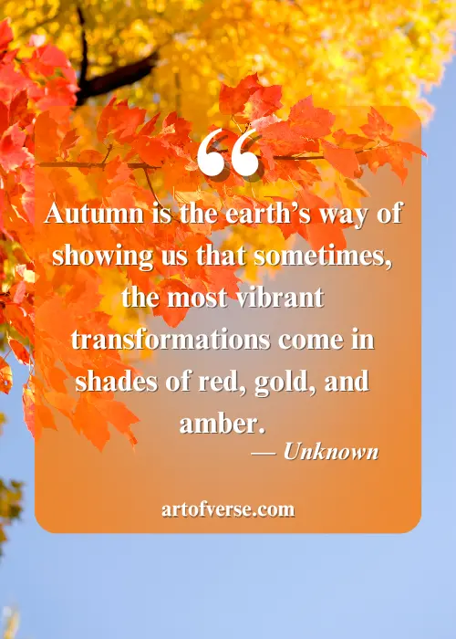 Top Fall Colors Quotes for Autumn Lovers - Art Of Verse