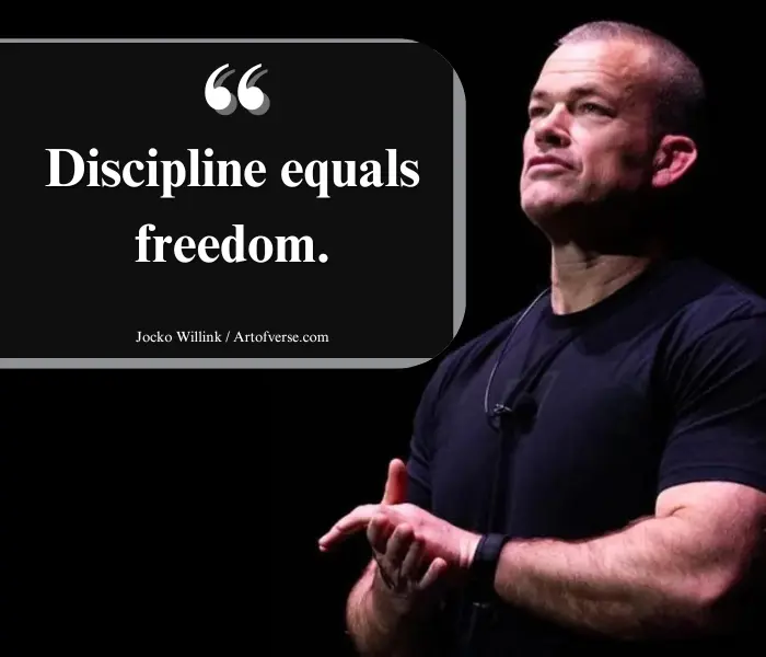 Discipline leads to freedom