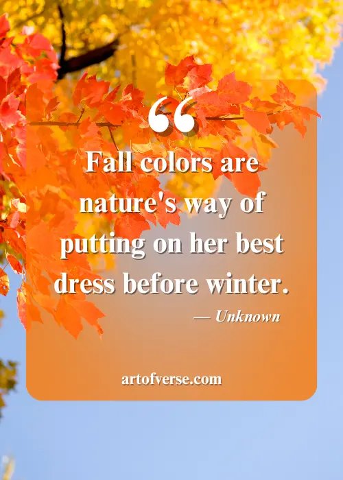 Fall Colors Quotes to Celebrate Nature