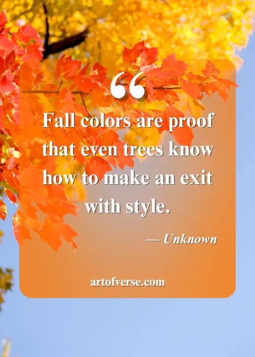 Top Fall Colors Quotes for Autumn Lovers - Art Of Verse