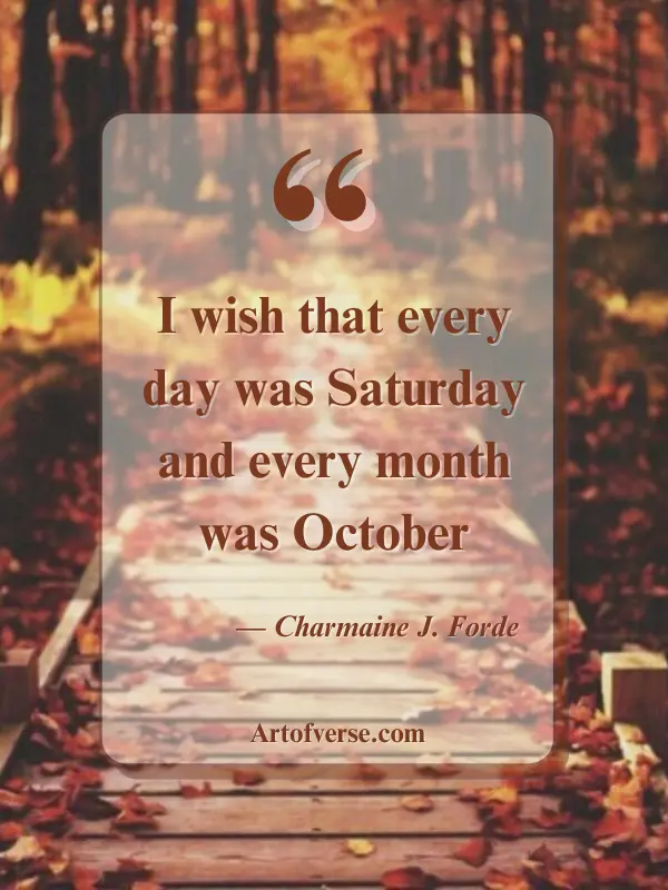 October fall quotes