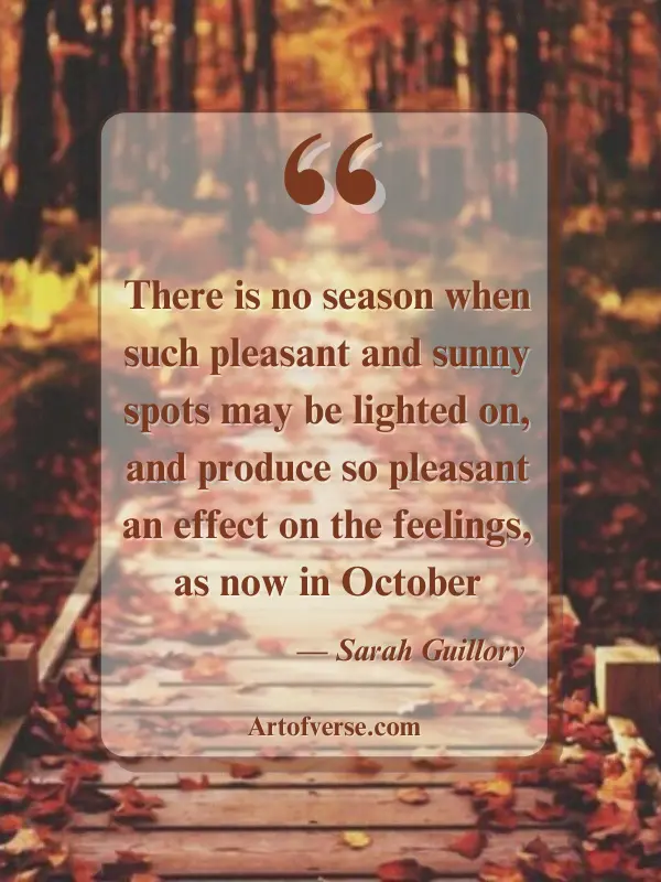 October sayings