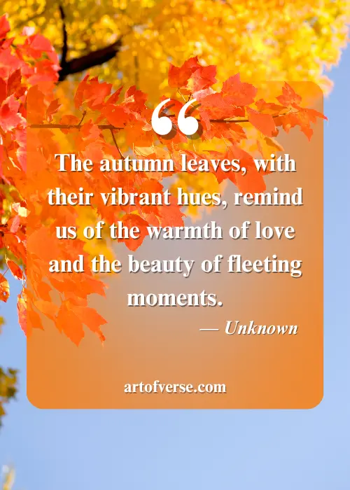 Quotes on the Vibrancy of Fall Colors