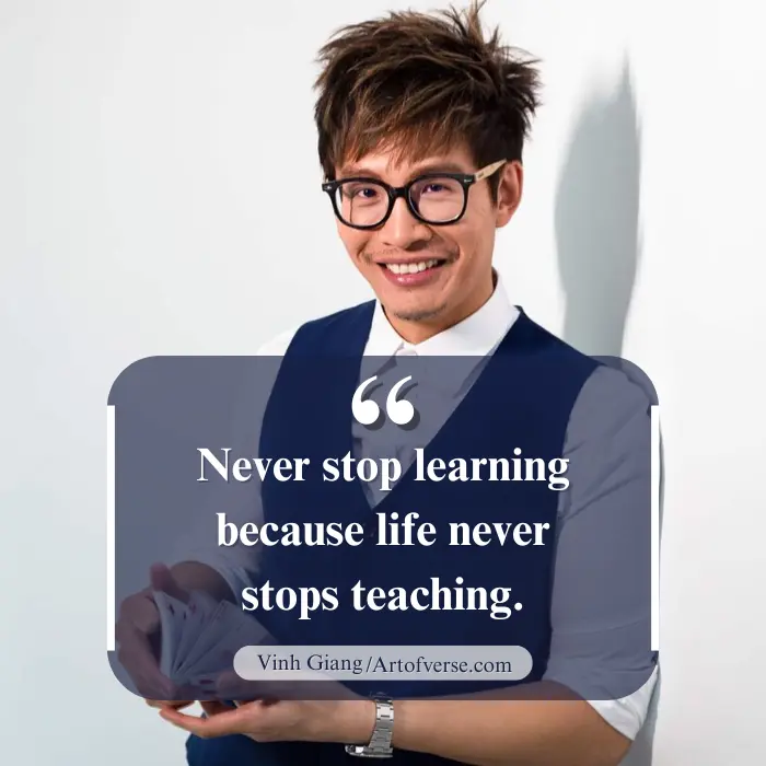 Vinh Giang quote on lifelong learning