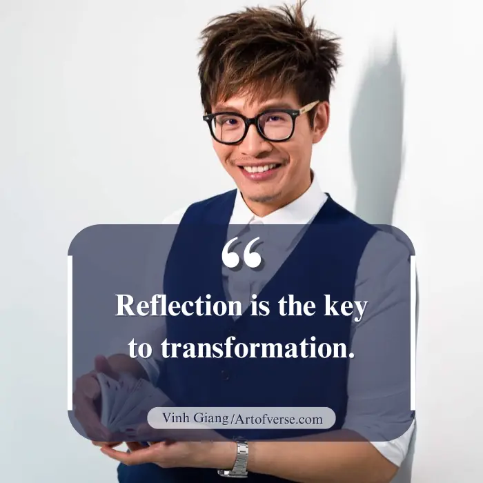 Vinh Giang quote on self-reflection