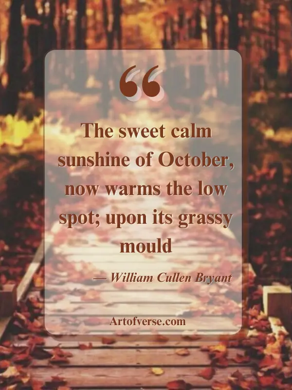 peaceful October quotes