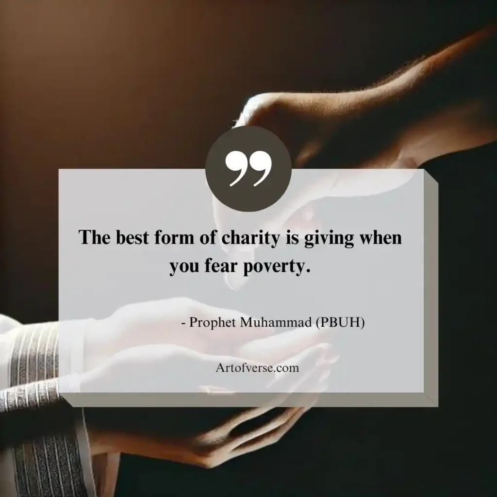 Quotes on the Benefits of Sadaqa